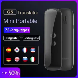 G5 VOCE Translator 144Languages ​​Multi Lingue Instant Translate Mini Wireless 2 Way Time Transitor App Bluetooth Device 240523