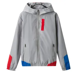 AsStSeries kolorowy blok patchwork wiatrówka z kapturem kurtki mężczyźni Hip Hop Full Zip Up Pullover Tracksuit Jacket Fashion Streetwear6173758
