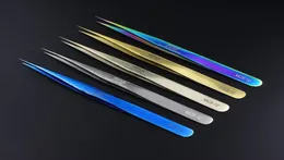 100 Genunie VETUS MCS1512 series Rainbow Tweezers False Eyelash Extension Tweezer Stainless Steel Colorful Tweezers6327298