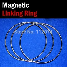 Magic Props Large size magnetic connecting ring 3-ring set (diameter * 31cm stainless steel) Magic skills Magic stage illusion gifts Comedy props G240529