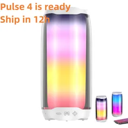 Bluetooth głośnik Pulse4 z światłem impulsu 4 kolorowy głośnik przenośny wodoodporny głośnik basowy lokalny magazyn