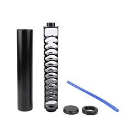 10 Inch Car motorcycle Fuel Filter Spiral Increase 5/8-24 Single Core Black aluminium alloy For NaPa 4003 WIX 24003