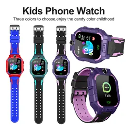 Q19 Crianças Smart Watch Câmera SOS Child SmartWatch E12 2G Rede de telefone Lanterna de voz Lanterna de despertador Monitor Remote Z6