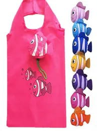 Reusable Eco Friendly Shopping Bags Cute Tropical Fish Foldable Tote Pouch Recycle Storage Handbags 6967623