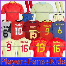 2024 Pedri Soccer Jerseys 24 25 Lamine Yamal Rodrigo Pino Merino Sergio M.asensio Ferran Hermoso Redondo Caldentey Men Kid Kit Football Shirt Home Away Away