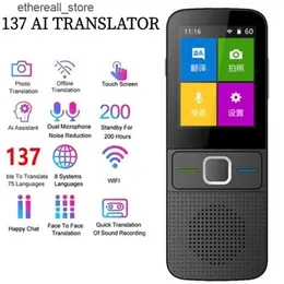 Översättare T10 Upgrade 137 Language Translator Travel Smart Translator Offline Translator realtids Language Translator Portable Traduttore Q240603