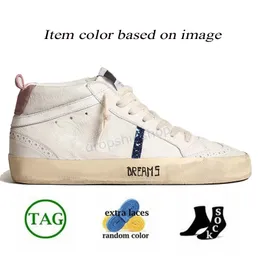 Authentic Women Mens Golden Goosee Sneakers Luxury OG Original Italy Brand  Handmade Designer Casual Mid Star Shoes Platform Vintage Suede Leather