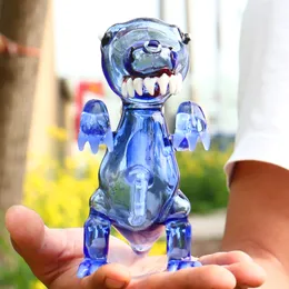 6,7 cala Monster Dragon Design Rig olejna Mała szklana rura wodna Bongs do palenia Alien Hookah Cool Bubbler z 14 mm męską rękę ręczną rękę