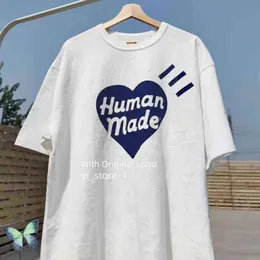 T-shirt maschile di design hot umano nuove coppie di cotone in bambù di grande cuore Big Heart Dress per magliette per magliette per la moda Human Fashi