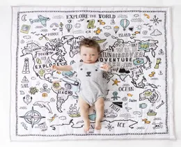 幼児忍び寄るマット肥厚カーペットの赤ちゃんの遊びカーペットエアコンキルトワールドアドベンチャーマップマットノルディックチルドレンルーム装飾7697862