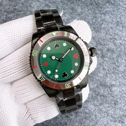 Luxury Mens Designer Watch z 40 mm automatyczny ruch mechaniczny Wzór pokerowy Męs