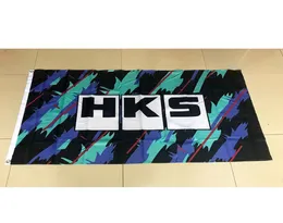 Flaga HKS 3x5ft 150x90cm druk 100d poliestrowy flaga dekoracji zewnętrznej z mosiężnymi przelotkami 7029214