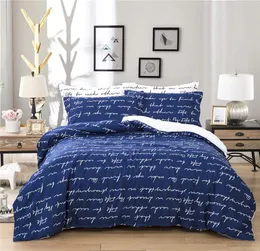 Love Letter Printed Bedding Suit Quilt Cover 3 Pics Duvet Cover High Quality Bedding Sets Bedding Supplies Home Textiles2297690