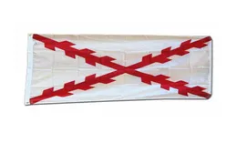 クロスオブブルゴーニュ旗スペイン国立旗3x5 ftダブルステッチバナー90x150cmパーティーギフト100dポリエステル印刷販売66667202