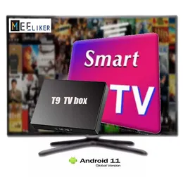 The best Android 11 T9 suscription TV box 4G+32G for smart TV android box Set Top Box