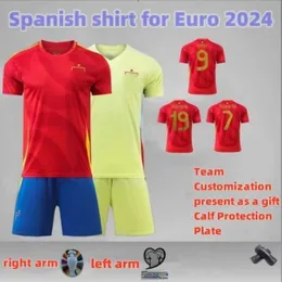 2024 Euro Kupa İspanya Futbol Forması Morata Ferran Asensio 24 25 İspanyol Milli Takım Futbol Gömlek 2025 Erkek Çocuk Kiti Eve Set Camisetas Espana Rodri Olmo Ansu 97a