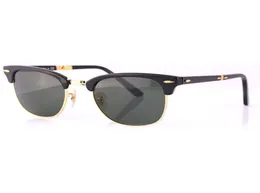 2176 Quadratmodelle Sonnenbrille Männer Frauen Mode Sonnenbrille halblos UV400 Glasslinsen Sonnenbrille mit originalklapper Pa1365260