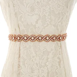 Пояс Jlzxsy ручной работы винтажный полнокататный свадебное платье ремень розового золота.