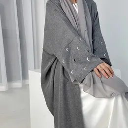 Batwing Sleeve Open Kimono Abaya broderi Dubai Marockan Women Kaftan Jalabiyat Turkish African Islamic Clothing 240527