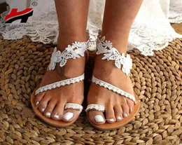 Nan Jiu Mountain Sandals Sandals Women039s Flat Sandals CIG COLOR LACE Otwórz Wesele Plus Size 34435830942