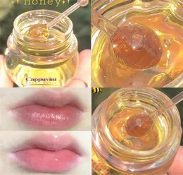 Unisex miód balsam do ust nawilżający odżywcza maska ​​do pielęgnacji warg antykracking gładki sen drobne linie Lipgloss8102527