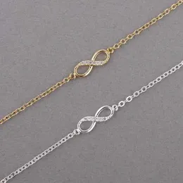 Bangle Jisensp New Fashion Love Infinity Bracelet for Women Personalize Infinity 8 Symbol Chain Bracelets Pulseira Feminina Party Gift 240319 24604