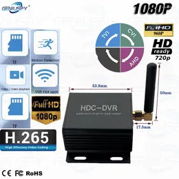 Pojazd 1Channel Mini AHD/TVI/CVI HDC DVR WiFi Sieć kamera Mobilna H.265 CCTV System AHD P 960P 1080P Recorder