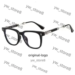 Whitewig CH Solglasögon korsar solglasögon lyxdesigner ch solglasögon för kvinnor krom glas ramar män ny modeplatta hjärta glasögon 6e71