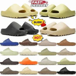 Designer sandals slides EVA Slide slippers Dark Onyx Slate Grey Bone Salt Flax Pure Resin Glow Green Soot Resin Brown Core men women slipper sandal 2wZO#