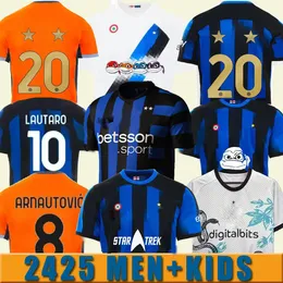 2024 2025 S-4XL inters Milans Soccer Jerseys Lautaro Transformers Barella Kid Kit Maillot 2023 Maglie Football Shirt Kids Home Away Third Special Snake