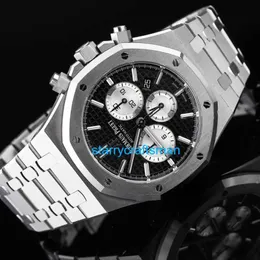 Audemar Pigue Watches Chronograph Watches AP Royal Oak Series Model 26331st 41mm All Steel Panda Face Timer APS Factory Stoq