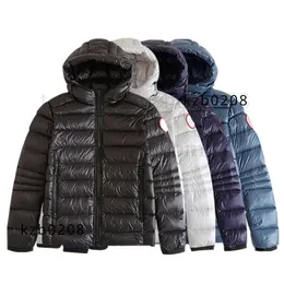 Canadian Fashion Designer Clothing High Quality Crofton Hoodies Mens Goose Down Parka White Duck Down Jacket Winter Coat Womens Parka Mens Womens Badge Jacket S-XXL