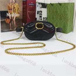 Luxurys Designer Bag Bumbag Leather Waist Bags Fanny Pack Men Loms's Gold Chain Shourdent Bag Sports Yoga Badies Cross Body Belt Bag Classic WaistBags G1739