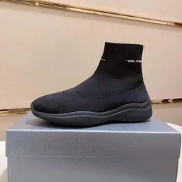 Men America Cup Sock Sneakers Bootship Высококачественная кожаная кожа плоская тренажеры черная сетчатая шнурка повседневные туфли на открытые бегуны Тренеры Кубка 5.10 01 01