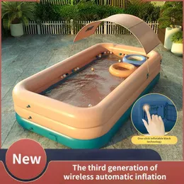 Sand Play Water Fun Fun in PVC tonalità wireless wireless gonfiabile piscina in piscina casa per bambini piscina piscina baby outdoor plastica di plastica esterno pooll2406