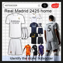 24 25 Real Madrid Kit Home Kit Soccer Jersey MBAPPE Bellingham Y-3 Kit Kids 2023 2024 Casa fora Terceira camisa de futebol Y3 Camiseta Rodrygo Vini Jr Hotsoccer