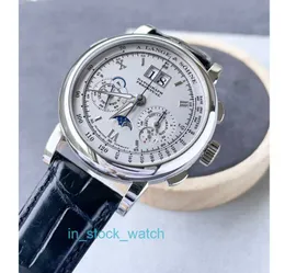 Alengey Watch luksusowe kolekcja projektantów Datograph 410 025PT950 Manual Mechanical Mens Watch Suut
