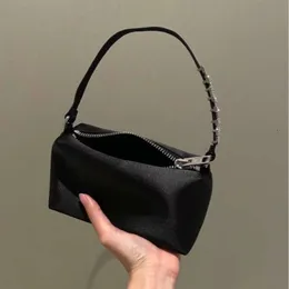 Da Wang Shui Diamond Bag Logo Heiress Silk Underarm Bag Silk Small Bag Satin Bread Lunch Box Bag Texture Womens Bag