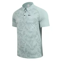 メンズ2024の新しいプロのテニスジャージー半袖バドミントンジャケットランニングトップのスポーツクイック乾燥ポロシャツ
