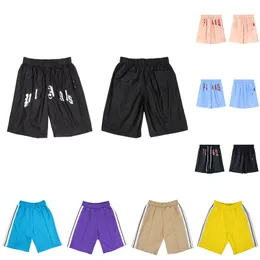 Letnie szorty męskie projektanci damskiej krótkie solidne spodnie plażowe litera drukowana pasek pasa swobodne spodnie do joggingu