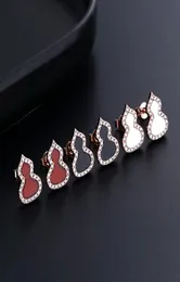 moda urocze kolczyki z designerką gurd z lśniącym krystalicznie czerwonym czarnym białym jadym jadym agatem kolczykiem pierścienia do uszu biżuterii do Wome4201047