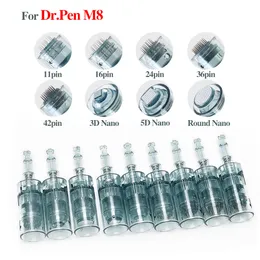 30pcs M8 Dr Pen Cartridge for Original Dr.Pen M8 Needle Microneedle Mesotherapy Microneedling 11pin 16pin 24pin 36pin 42pin 5D