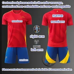 2024 Euro Cup Spanien Soccer Jersey Morata Ferran Asensio 24 25 Spanska landslagets fotbollsskjorta 2025 Men Kids Kit Set Home Away Camisetas Espana Rodri Olmo Ansu 147