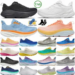 One One Clifton 9 White Bondi 8 Triple Black trainers Airy Blue Shell Coral Peach Parfait Harbor Mist Shifting Sand Dazzling Evening Sky Coastal Vanilla Running Shoes