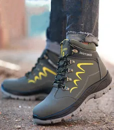 Waterproof Men Safety Shoes Construction Indestructible Officer Work Boots Steel Toe Anti Smashing Comfortable8760883