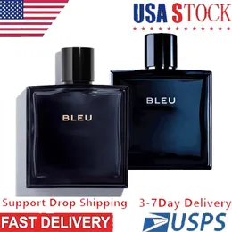 Rökelse bleu köln för män som varar parfum högkvalitativ spray man parfym 100 ml snabbt fartyg