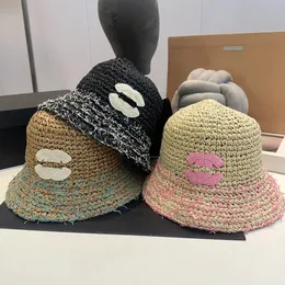 Mens Womens Wide Brim Hats Designer Bucket Hat for Women Frayed Cap Hundred Versatile Hundred Versatile Top 5A