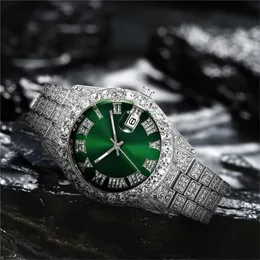 Hip Hop Style Designer Watch With Roman Digital Calendar