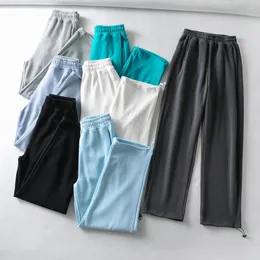 Kvinnors byxor koreanska Frankrike Pantalones Mujer Cintura Alta Chandals Para Mujeres Style Clothes Baggy