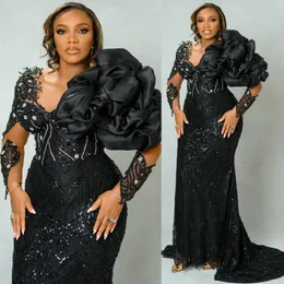 2024 ASO EBI Custom Made Prom Dress Löstagbar tåg Sökning Evening Formell Party Second Reception 50th Birthday Engagement Gowns Dresses Robe de Soiree Z79